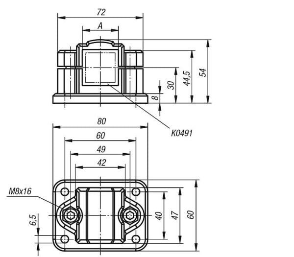 Tube Clamps Flange K0480