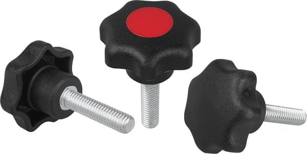 Star Grip Knob K0155 Imperial (inch) External Thread