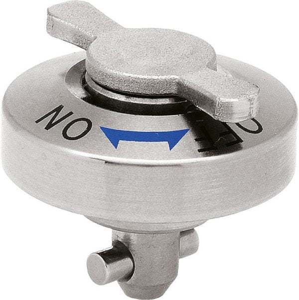 Quarter-turn clamp locks flat K1061