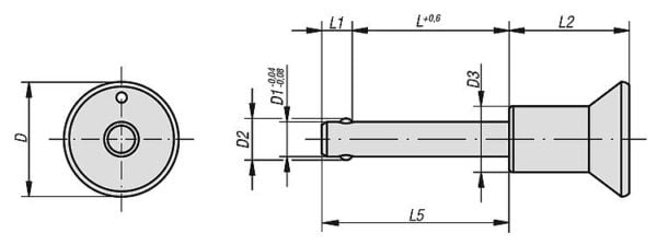 KIPP Ball Lock Pins Stainless Steel K0364 - Inch