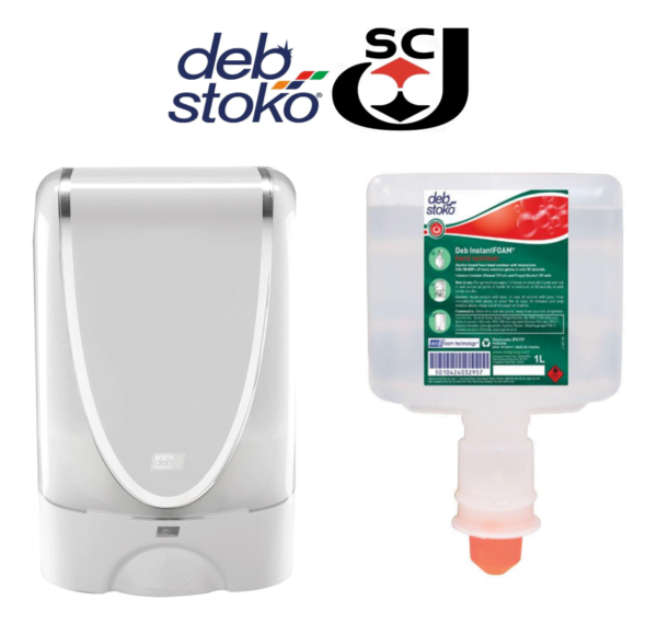 DEB InstantFOAM® Alcohol Hand Sanitiser "Touch Free" Dispenser & Cartridge Starter Pack